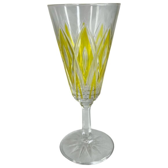 5 Vintage VMC Reims French Harlequin Fluted Champagne Glasses Set Cocktail Wine - Picture 6 of 10